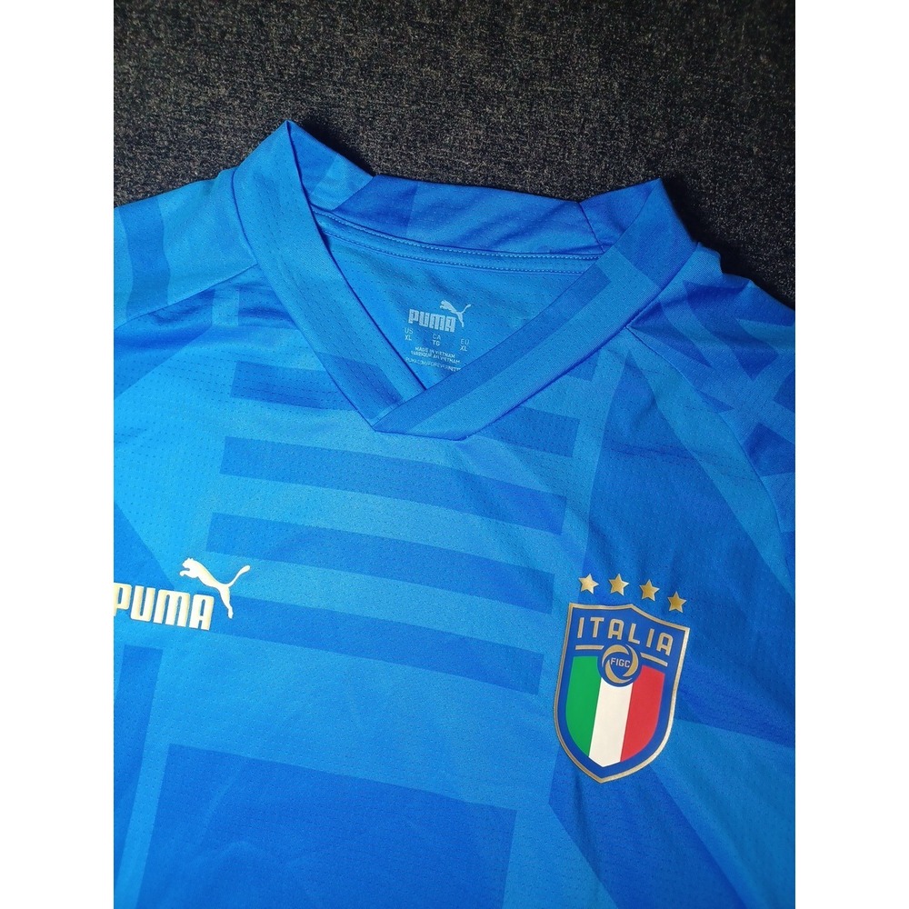 Puma Drycell Italia Mens XL Short Sleeve Soccer Jersey